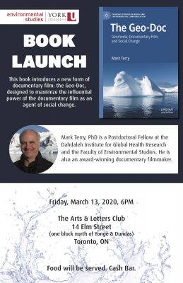 Book Launch | The Geo-Doc: Geomedia, Documentary Film, and Social Change @ Arts & Letters Club