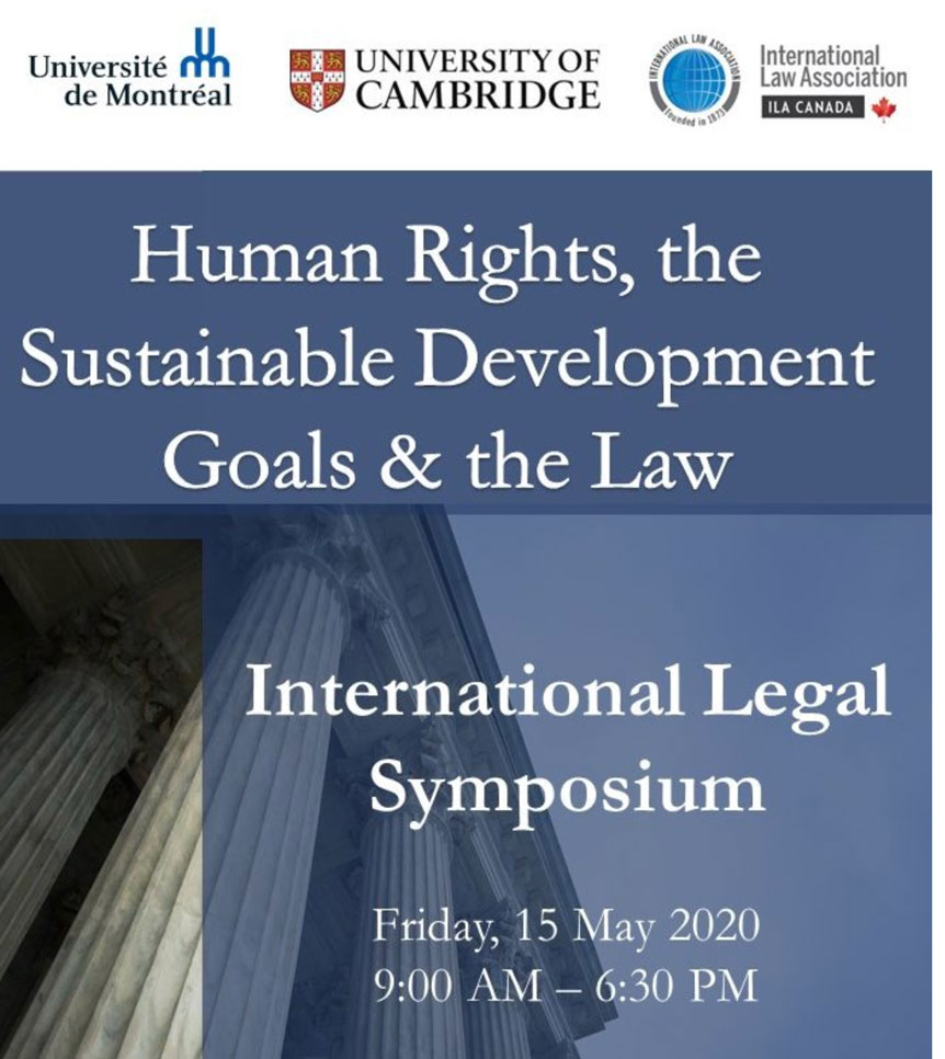Human Rights, the Sustainable Development Goals & the Law: International Legal Symposium
